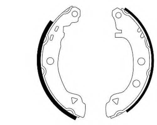 HELLA 8DB355001061 Комплект гальмівних колодок