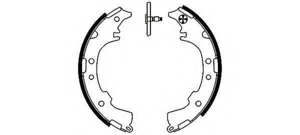 HELLA 8DB355002191 Комплект гальмівних колодок