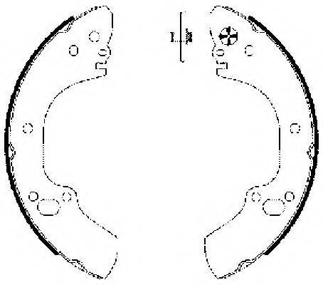 HELLA 8DB355002831 Комплект гальмівних колодок