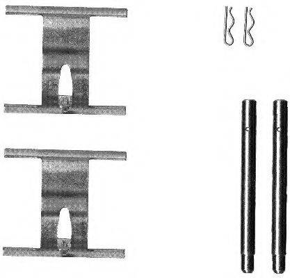 HELLA 8DZ355203191 Комплектуючі, колодки дискового гальма