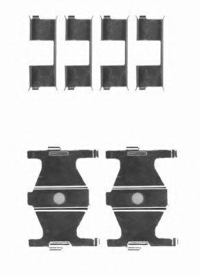 HELLA 8DZ355204191 Комплектуючі, колодки дискового гальма