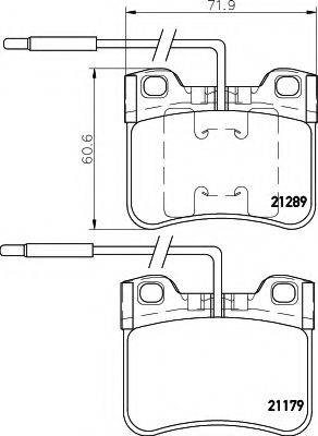 HELLA 8DB355007811 Комплект гальмівних колодок, дискове гальмо