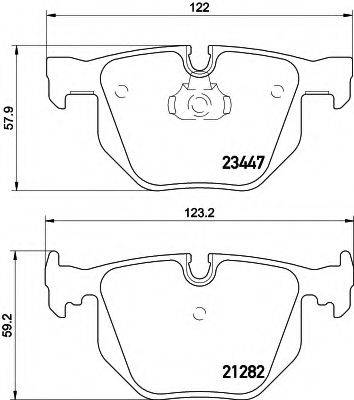 HELLA 8DB355009331 Комплект гальмівних колодок, дискове гальмо