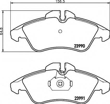 HELLA 8DB355014481 Комплект гальмівних колодок, дискове гальмо