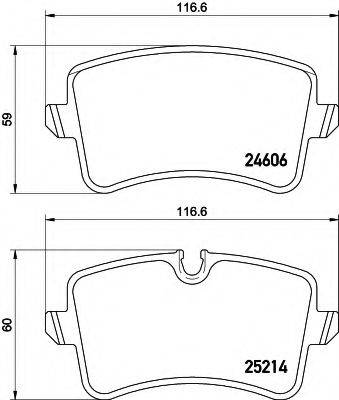 HELLA 8DB355016061 Комплект гальмівних колодок, дискове гальмо