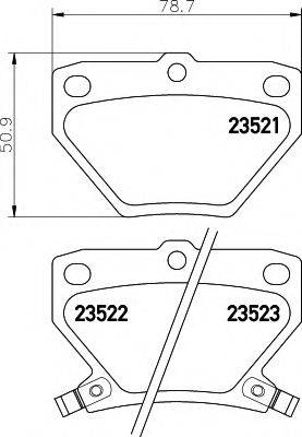 HELLA 8DB355017221 Комплект гальмівних колодок, дискове гальмо