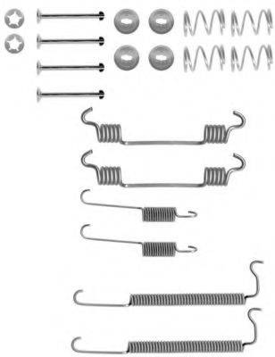 HELLA 8DZ355200811 Комплектуючі, гальмівна колодка