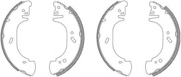 HELLA 8DB355003221 Комплект гальмівних колодок