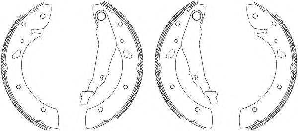 HELLA 8DB355003451 Комплект гальмівних колодок