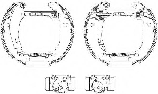 HELLA 8DB355003761 Комплект гальмівних колодок