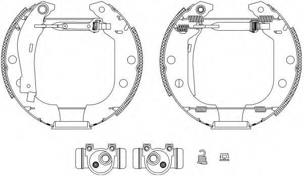 HELLA 8DB355003691 Комплект гальмівних колодок