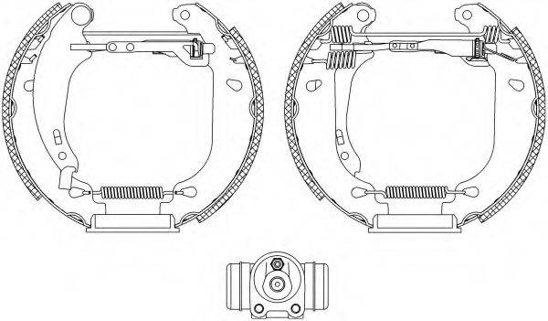 HELLA 8DB355004511 Комплект гальмівних колодок