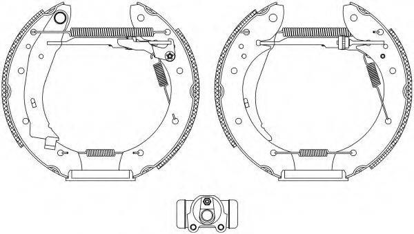 HELLA 8DB355004501 Комплект гальмівних колодок