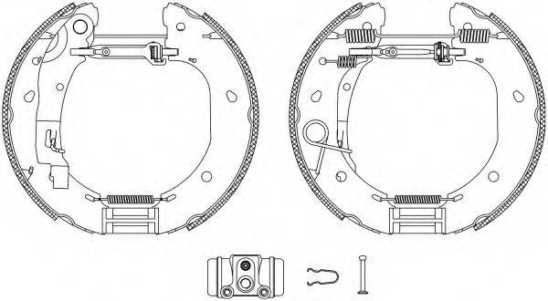 HELLA 8DB355005091 Комплект гальмівних колодок