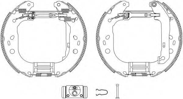 HELLA 8DB355004861 Комплект гальмівних колодок