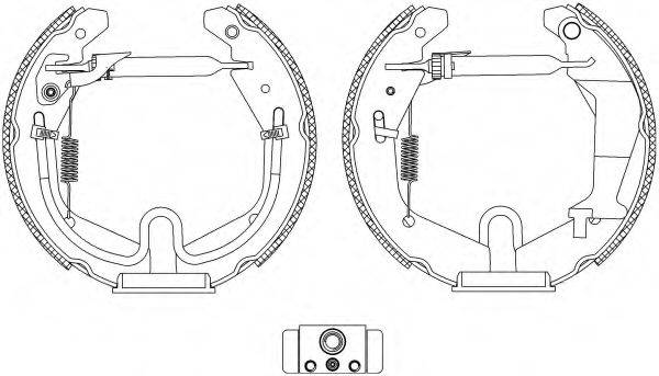 HELLA 8DB355005271 Комплект гальмівних колодок