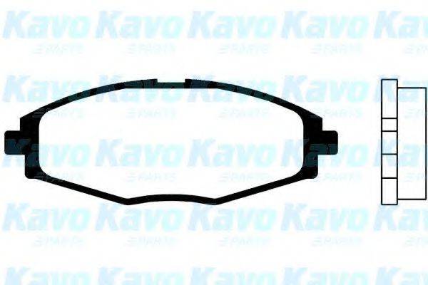 KAVO PARTS BP1004 Комплект гальмівних колодок, дискове гальмо