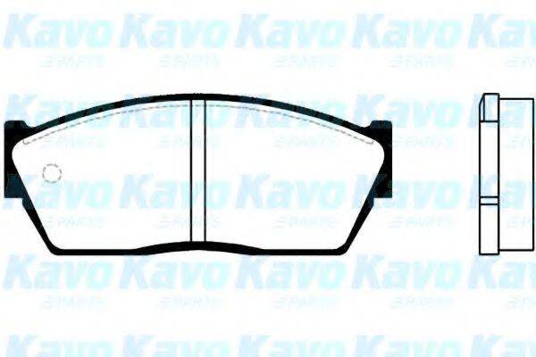 KAVO PARTS BP2003 Комплект гальмівних колодок, дискове гальмо