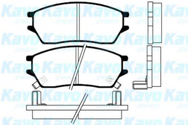 KAVO PARTS BP2010 Комплект гальмівних колодок, дискове гальмо