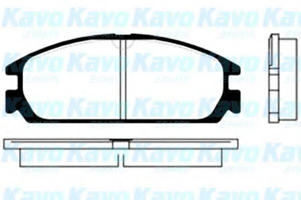 KAVO PARTS BP2020 Комплект гальмівних колодок, дискове гальмо