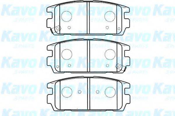 KAVO PARTS BP3022 Комплект гальмівних колодок, дискове гальмо