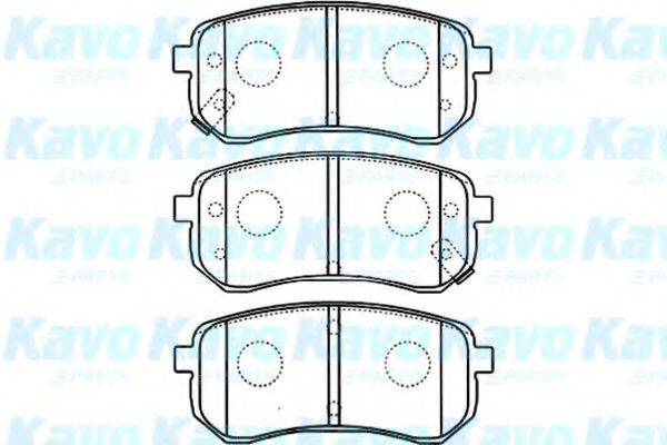 KAVO PARTS BP4014 Комплект гальмівних колодок, дискове гальмо