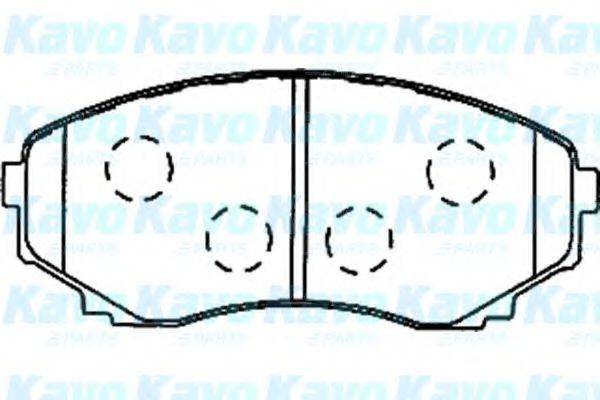 KAVO PARTS BP4557 Комплект гальмівних колодок, дискове гальмо