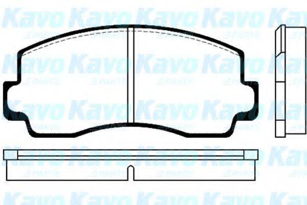 KAVO PARTS BP5500 Комплект гальмівних колодок, дискове гальмо