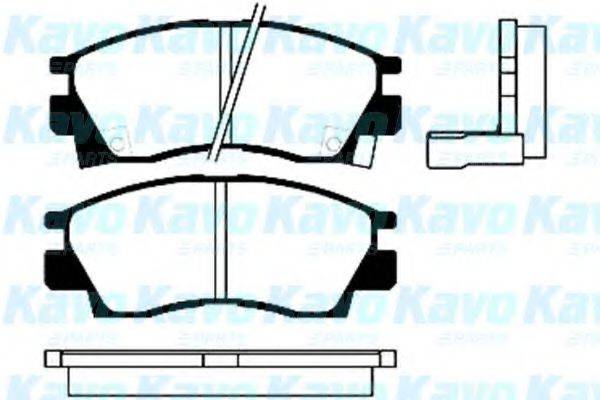 KAVO PARTS BP5508 Комплект гальмівних колодок, дискове гальмо