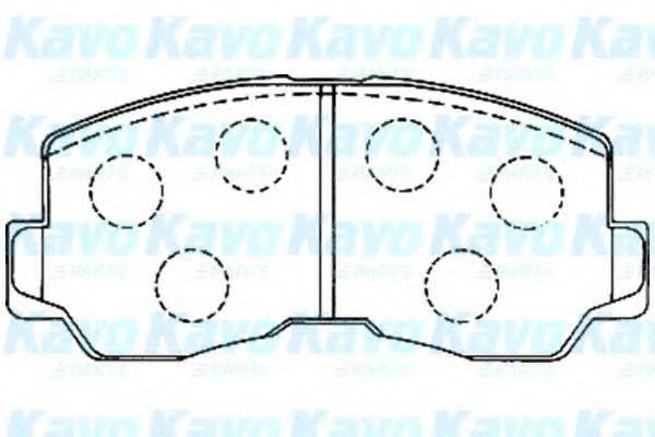 KAVO PARTS BP5533 Комплект гальмівних колодок, дискове гальмо