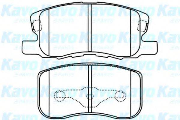 KAVO PARTS BP5543 Комплект гальмівних колодок, дискове гальмо