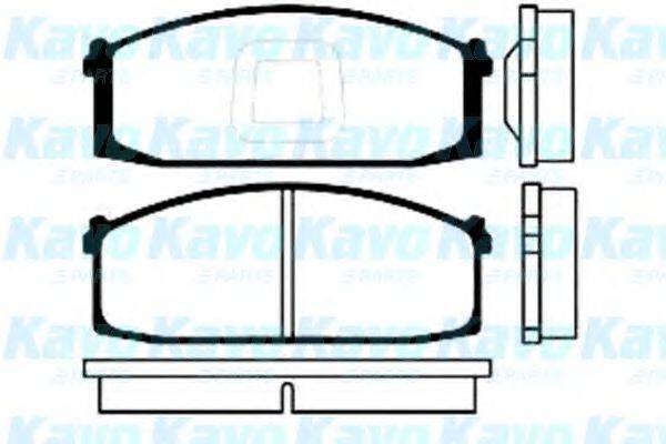 KAVO PARTS BP6524 Комплект гальмівних колодок, дискове гальмо