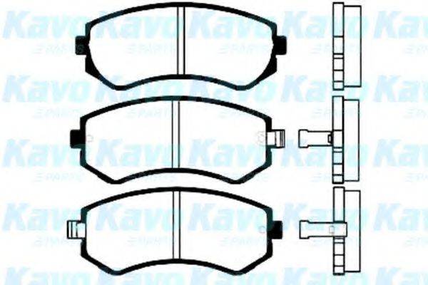 KAVO PARTS BP6556 Комплект гальмівних колодок, дискове гальмо