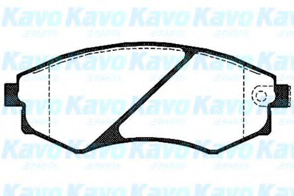 KAVO PARTS BP6557 Комплект гальмівних колодок, дискове гальмо