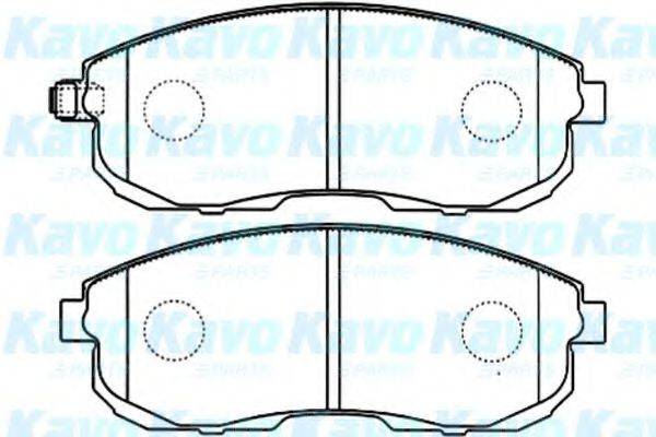 KAVO PARTS BP6567 Комплект гальмівних колодок, дискове гальмо