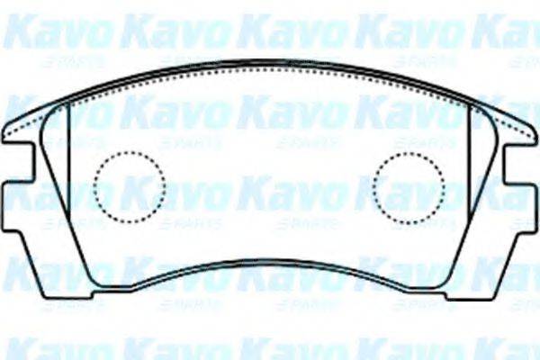 KAVO PARTS BP6592 Комплект гальмівних колодок, дискове гальмо