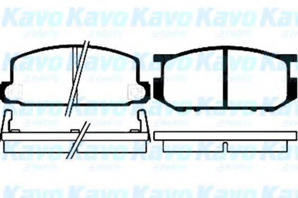 KAVO PARTS BP8000 Комплект гальмівних колодок, дискове гальмо