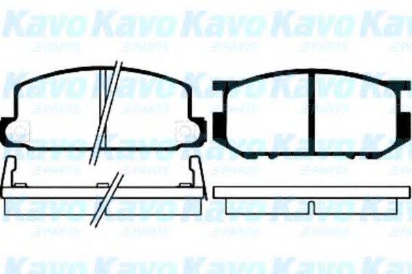 KAVO PARTS BP8001 Комплект гальмівних колодок, дискове гальмо