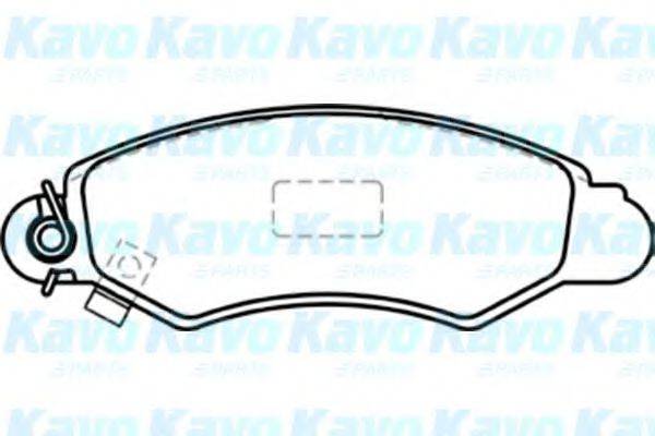 KAVO PARTS BP8520 Комплект гальмівних колодок, дискове гальмо