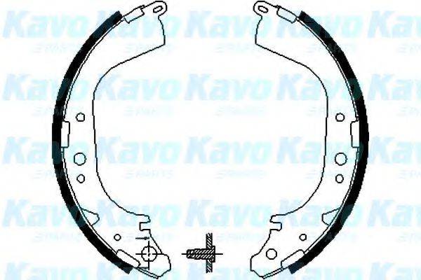 KAVO PARTS BS7412 Комплект гальмівних колодок