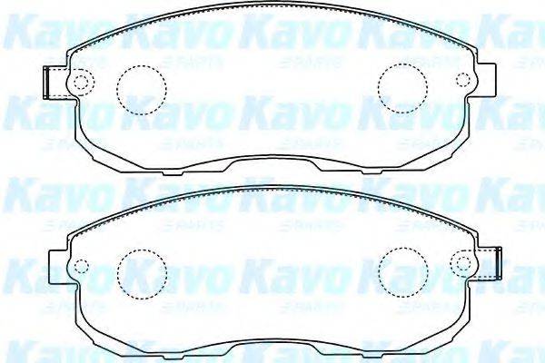 KAVO PARTS BP6602 Комплект гальмівних колодок, дискове гальмо