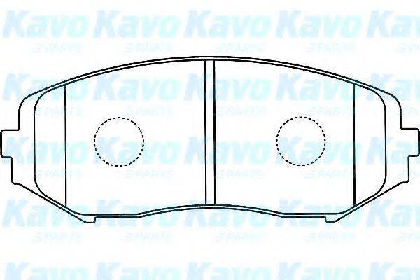 KAVO PARTS BP8528 Комплект гальмівних колодок, дискове гальмо