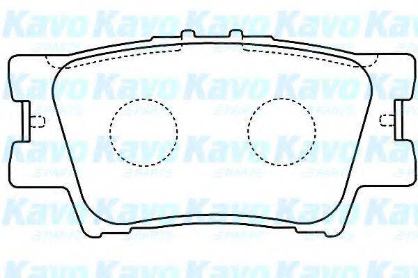 KAVO PARTS BP9104 Комплект гальмівних колодок, дискове гальмо