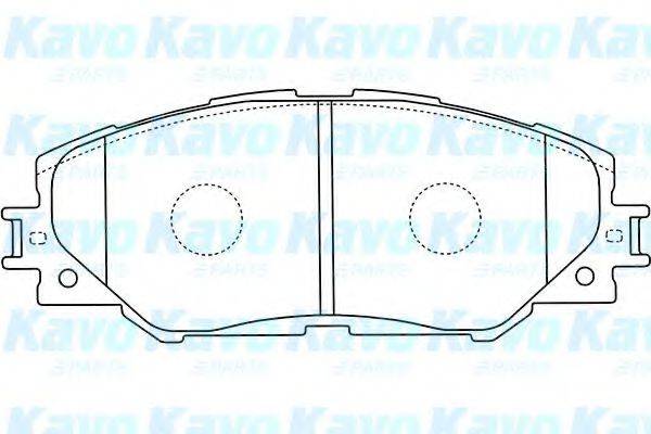 KAVO PARTS BP9115 Комплект гальмівних колодок, дискове гальмо