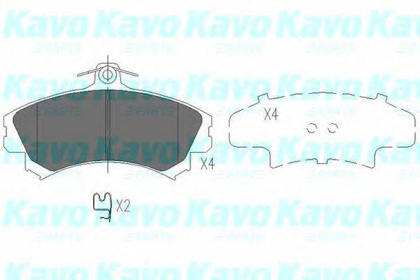 KAVO PARTS KBP5507 Комплект гальмівних колодок, дискове гальмо