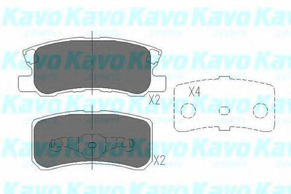 KAVO PARTS KBP5515 Комплект гальмівних колодок, дискове гальмо