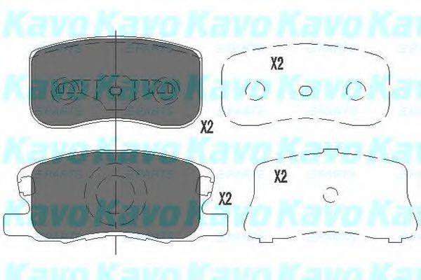 KAVO PARTS KBP5534 Комплект гальмівних колодок, дискове гальмо