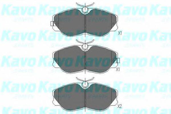 KAVO PARTS KBP6529 Комплект гальмівних колодок, дискове гальмо