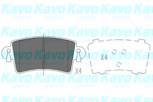 KAVO PARTS KBP6564 Комплект гальмівних колодок, дискове гальмо