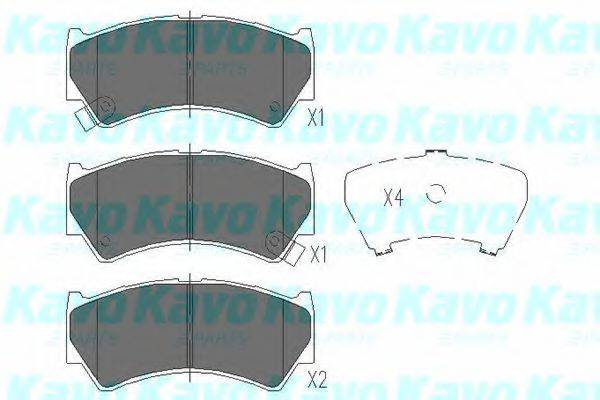 KAVO PARTS KBP8519 Комплект гальмівних колодок, дискове гальмо